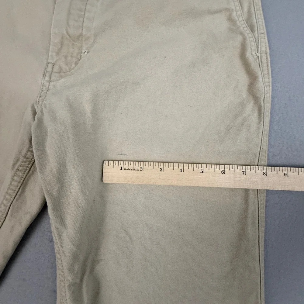 Patagonia Mens Organic Cotton Canvas Pants Khaki Tan Straight Leg Trousers 30x29